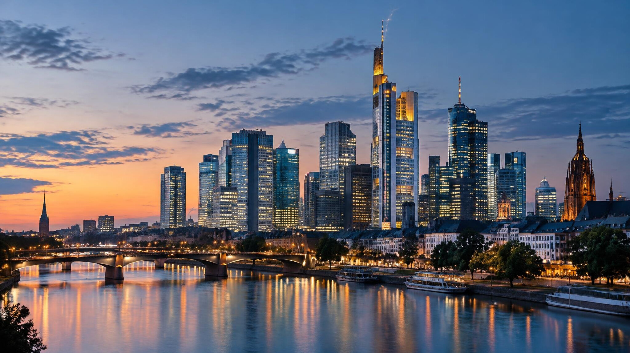 City skyline at dusk symbolizing strategic vision and leadership